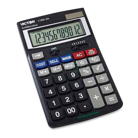 Victor Technology Victor 12-Digit Business Analyst Calculator, 11803A, 4" X 6-1/2" X 1-1/8", Black 11803A